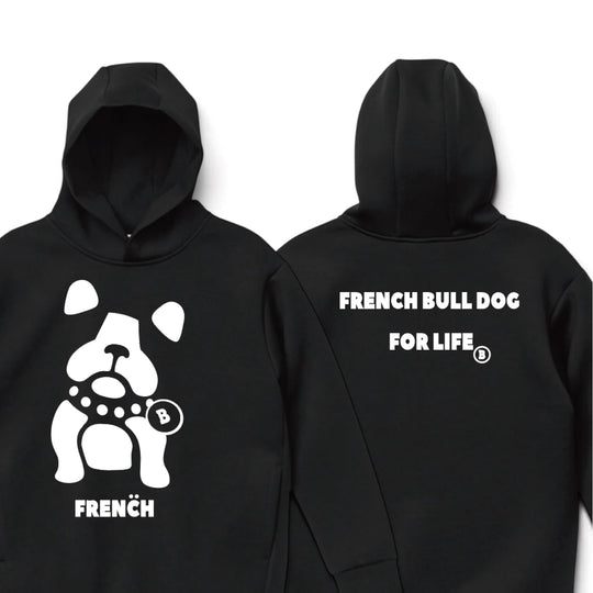 "FRENCH" Hoodie| BLACK【10.25までオーダー受付中】