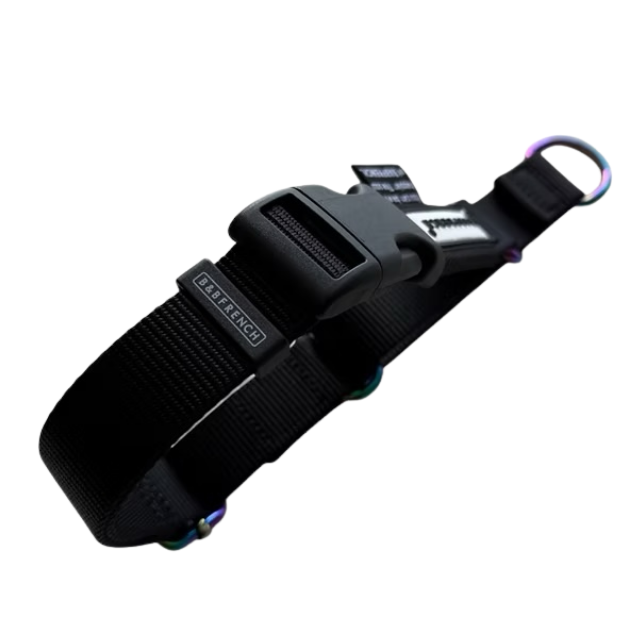 ONE-TOUCH CHOKE COLLAR / 25mm（M-L) サイズ/ ブラック