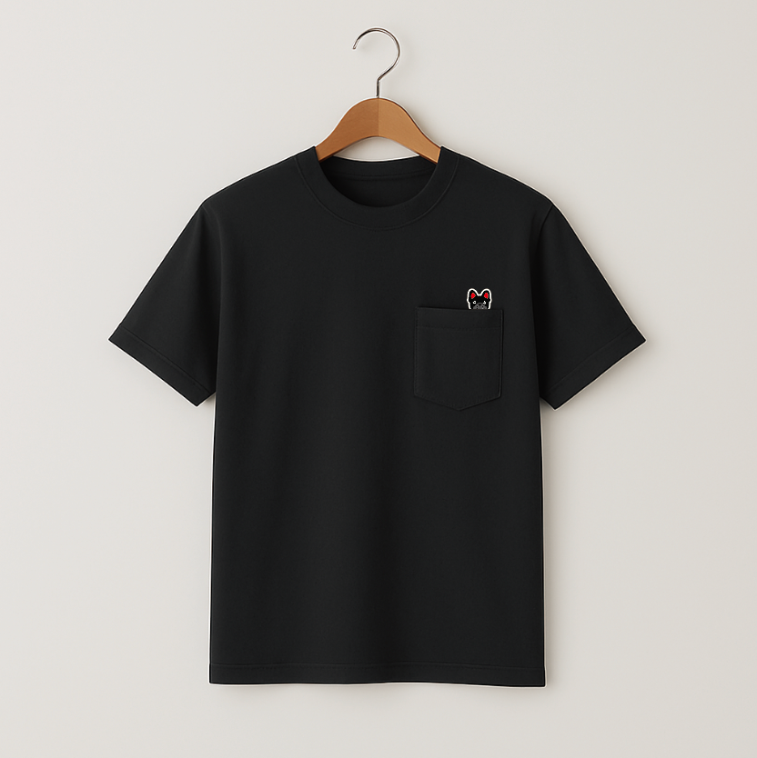 POCKET刺繍Tee(BRINDLE)