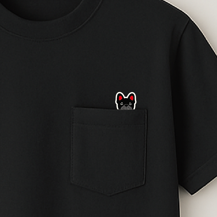 POCKET刺繍Tee(BRINDLE)