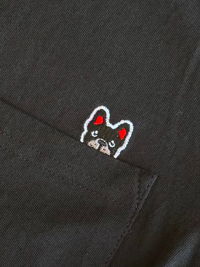 POCKET刺繍Tee(BRINDLE)