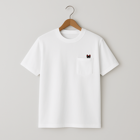 POCKET刺繍Tee(BRINDLE)