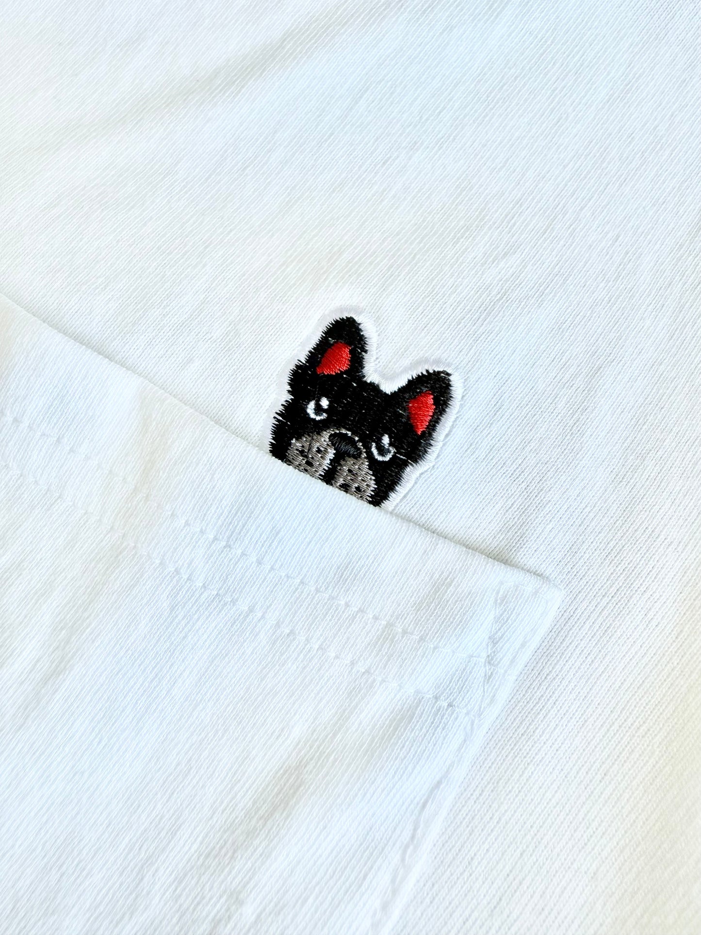 POCKET刺繍Tee(BRINDLE)