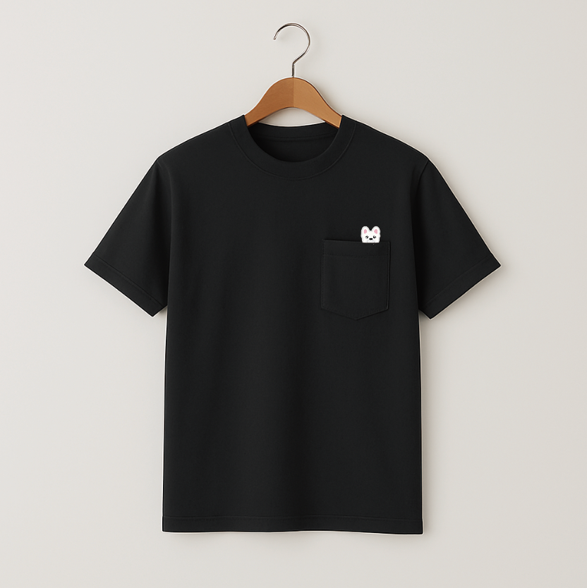 POCKET刺繍Tee(CREAM)