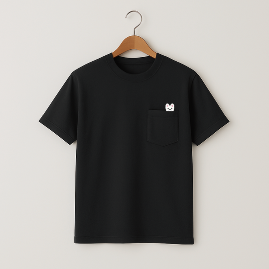 POCKET刺繍Tee(CREAM)/B