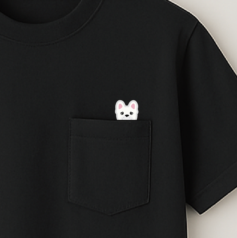 POCKET刺繍Tee(CREAM)