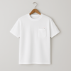 POCKET刺繍Tee(CREAM)W