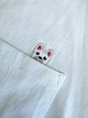 POCKET刺繍Tee(CREAM)W