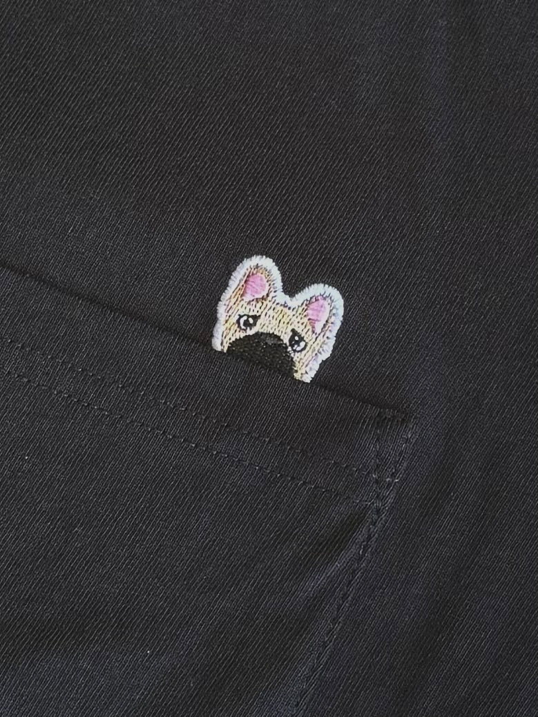 POCKET刺繍Tee(FAWN)