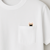 POCKET刺繍Tee(FAWN)W