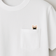 POCKET刺繍Tee(FAWN)W