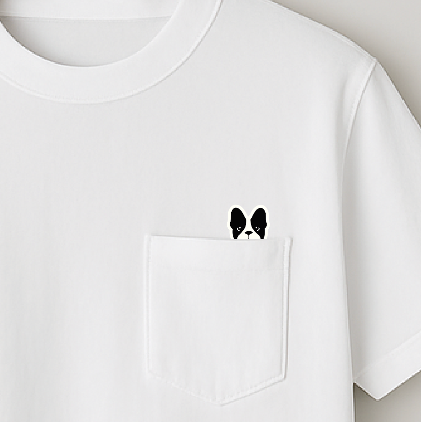 POCKET刺繍Tee(PIDE)